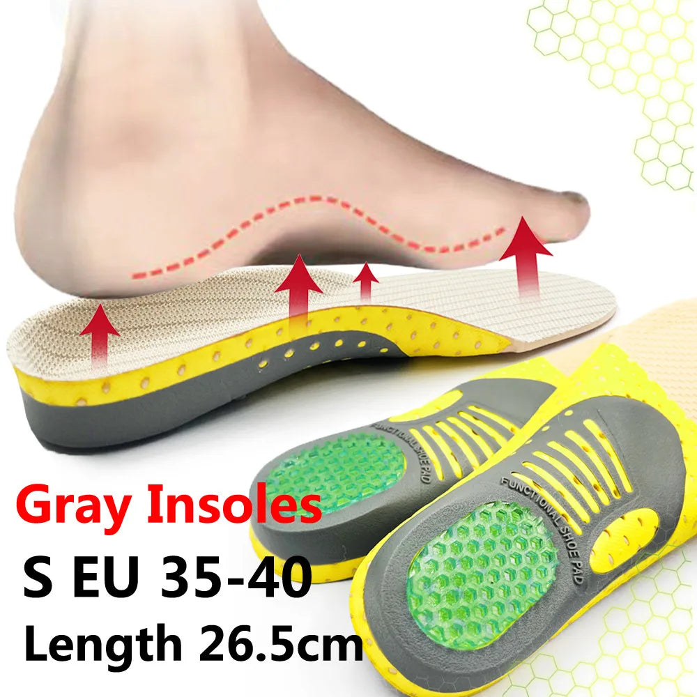 KOTLIKOFF Insoles For Shoes Sole Orthotic High Arch Support Insoles Deodorant Relief Foot Valgus Pain Orthopedic Work Shoes Pad