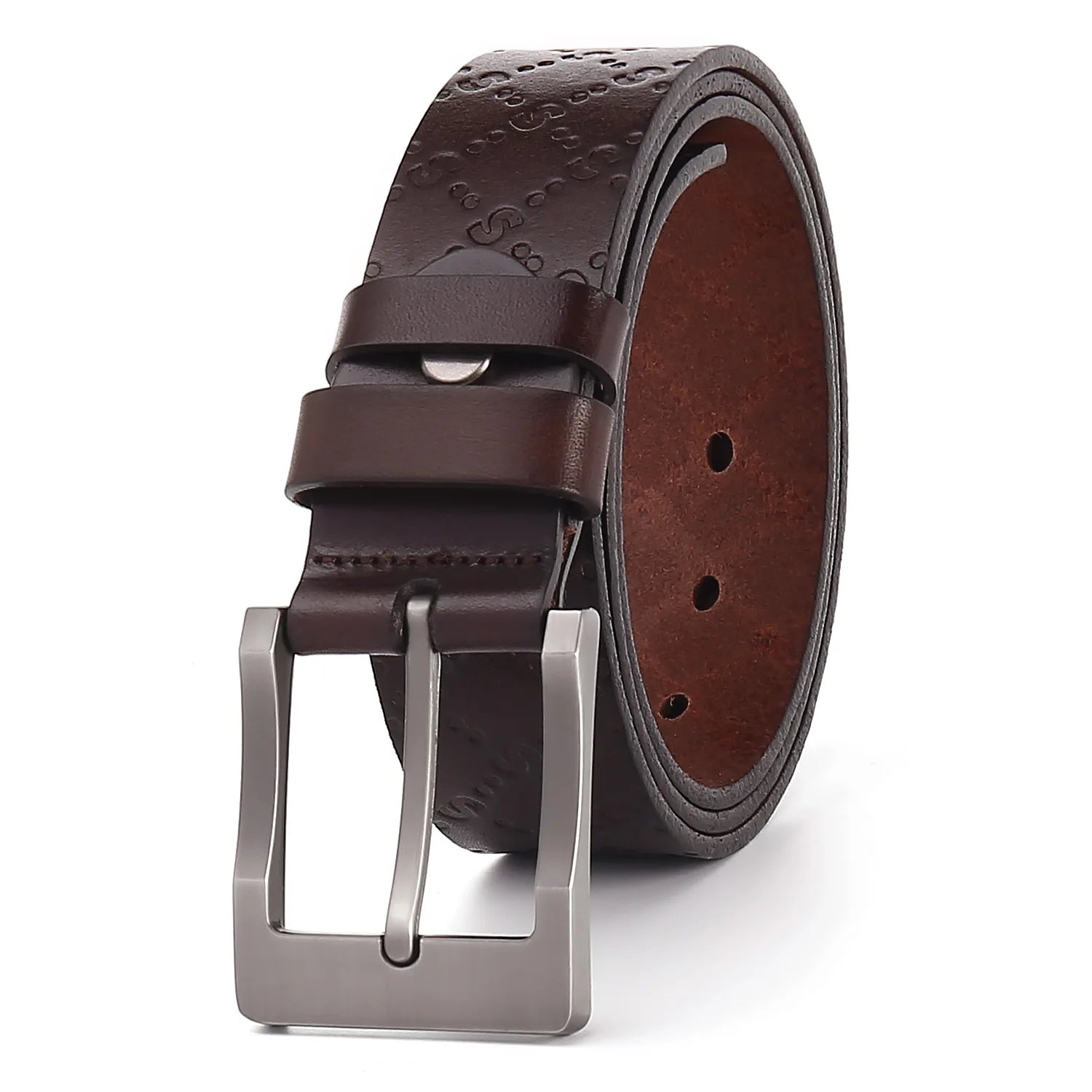 First Layer Full-grain Cowhide Men's Casual Belt Genuine Leather Men's Belt