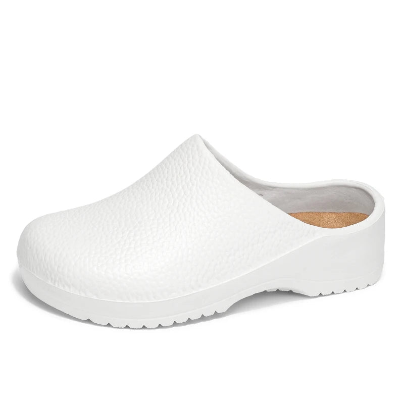 Couple Chef Shoes Four Seasons Waterproof Anti slip Men's and Women's casual Business Work Shoes Fashion comfort Half EVA Shoes