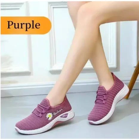 women's light running shoes Adult sneakers,net shoes, comfortable soft soled sneakers women work shoes comfortable for work