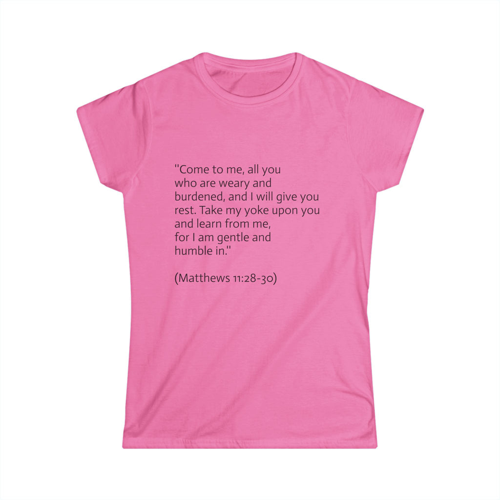 Women's Tee with Bible Verses