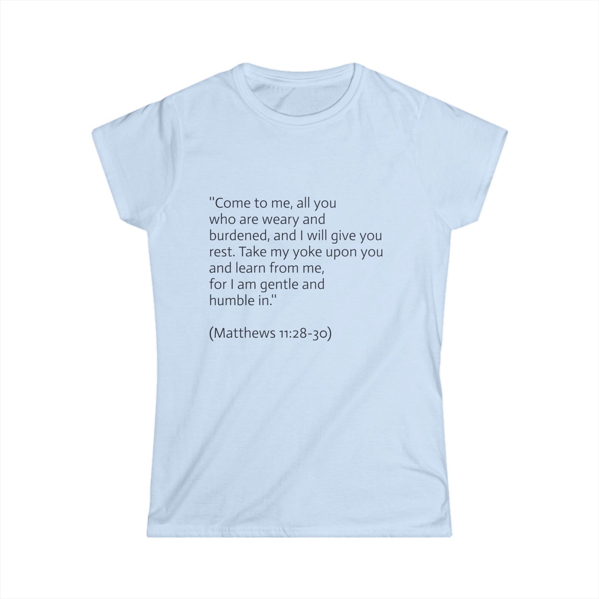 Women's Tee with Bible Verses