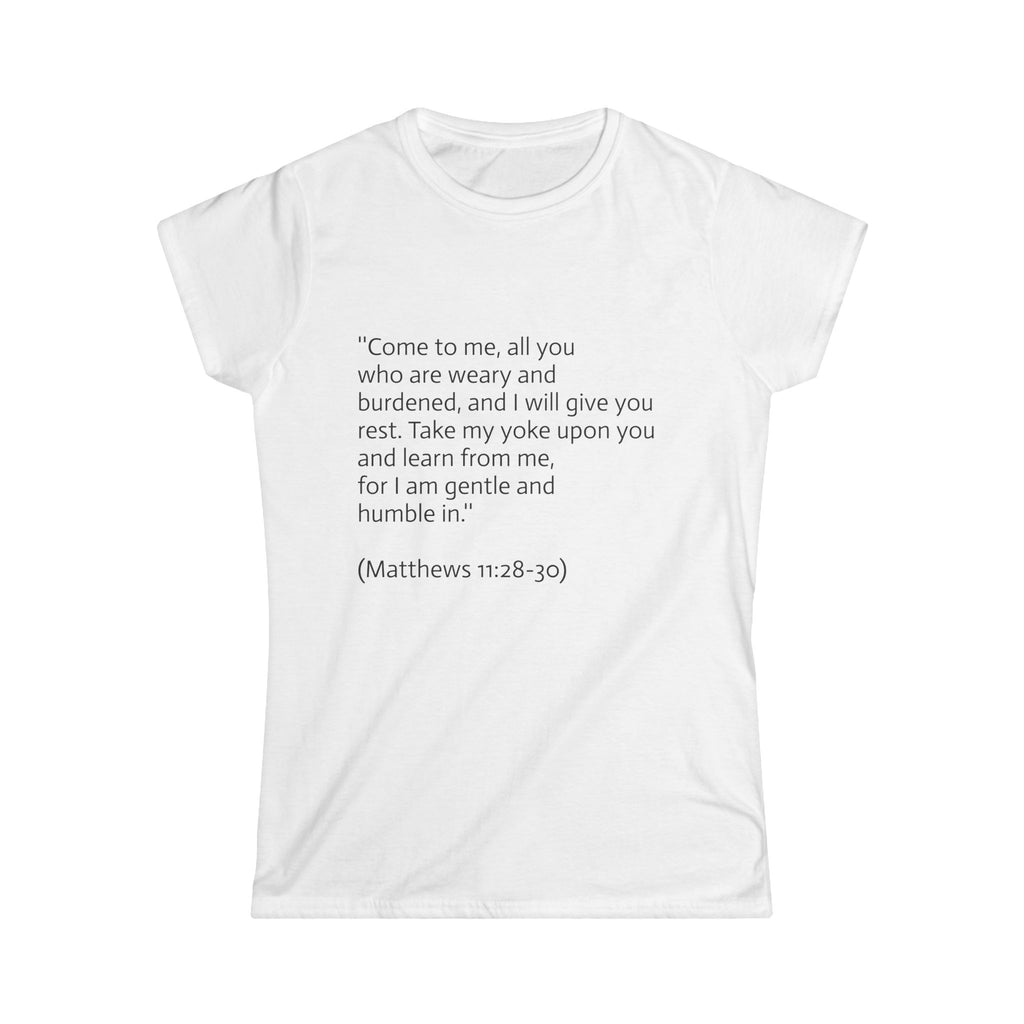Women's Tee with Bible Verses