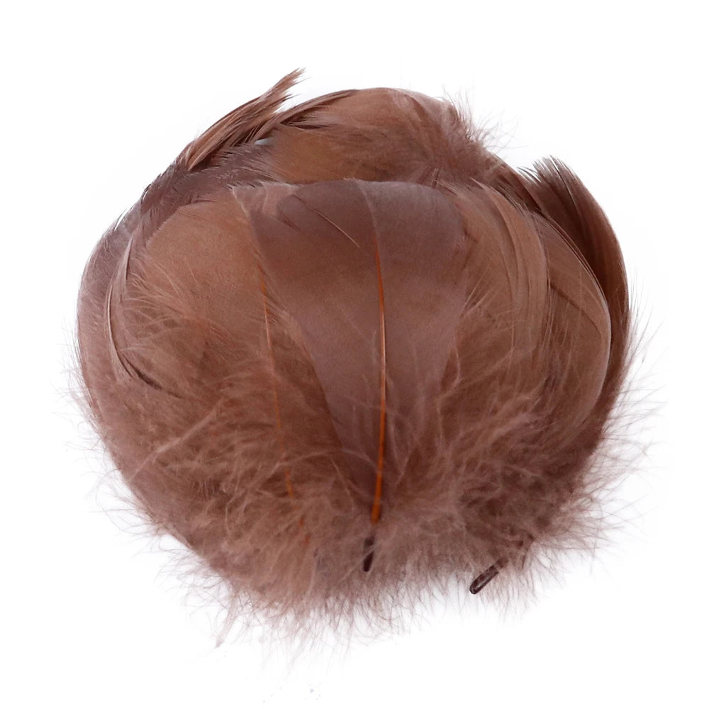 Natural White Goose Feather 5-8Cm Small Plume For Earrings Crafts Jewelry Making Wedding Decoration Fly Tying Feathers Wholesale