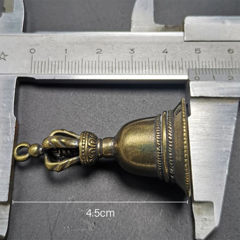 Brass Handicraft die-casting Drop Bell Key Car Button Wind Bell Tibetan Bronze Bell Creative Gift Home Decoration Accessories