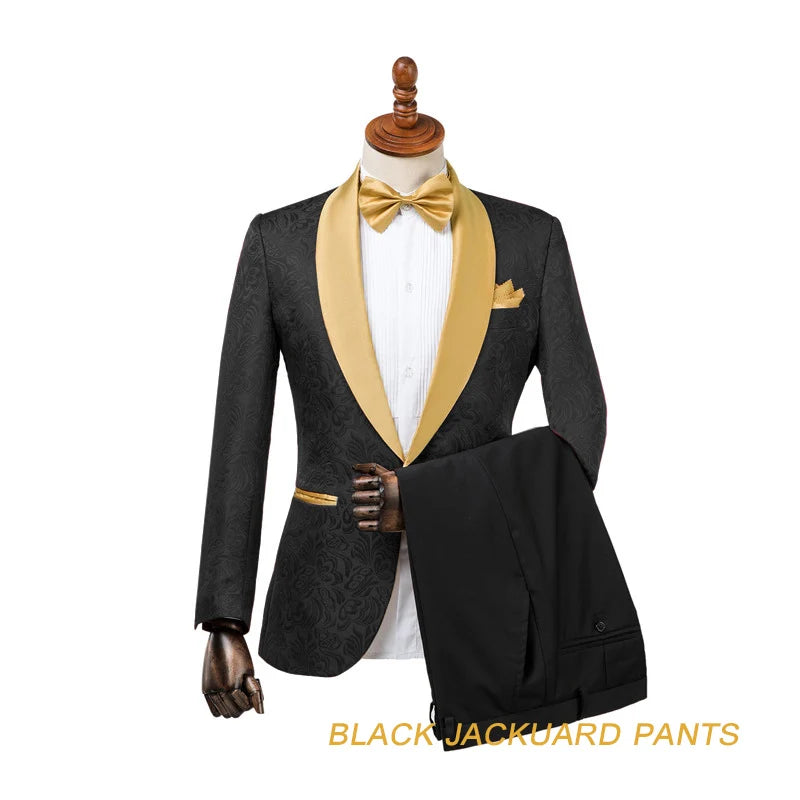 Thorndike 2023 New Male Wedding Prom Suit White Slim Fit Tuxedo Men Formal Business Work Wear Suits 3Pcs Set (Jacket+Pants+Vest)
