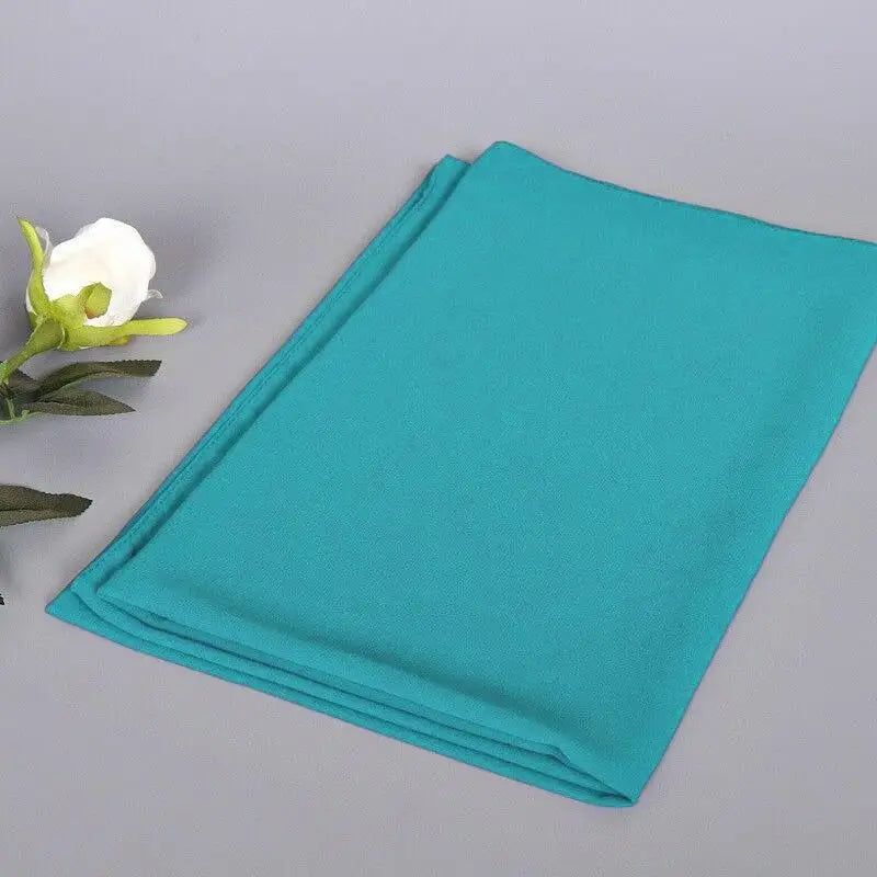 Ready to Wear Head Wrap Muslim Headscarf Women Shawl Stole Slip on Jersey Scarf Hijab Stretchy Bandana Shawl Islamic Veil Cover