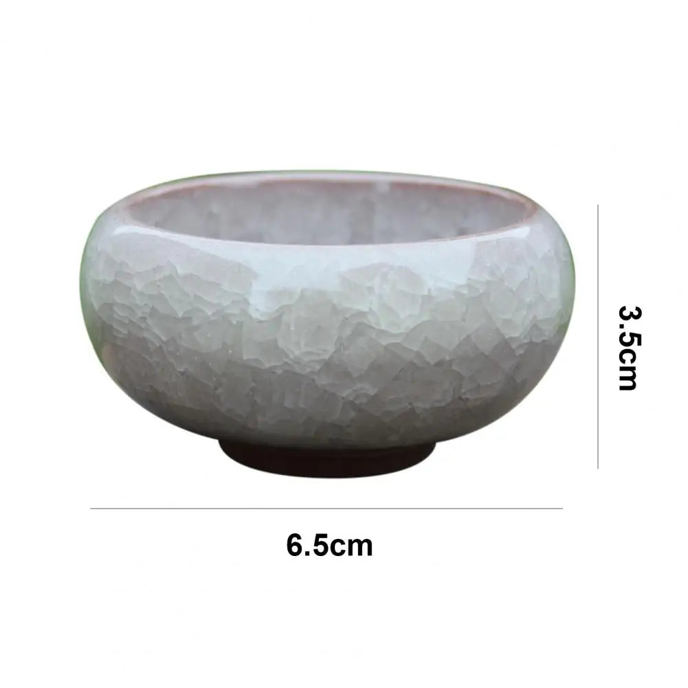 Ice-Crack Glaze Ceramic Flower Pot For Juicy Plant Small Bonsai Potted Mini Simple Succulent Planter Flowerpot Home Garden Decor