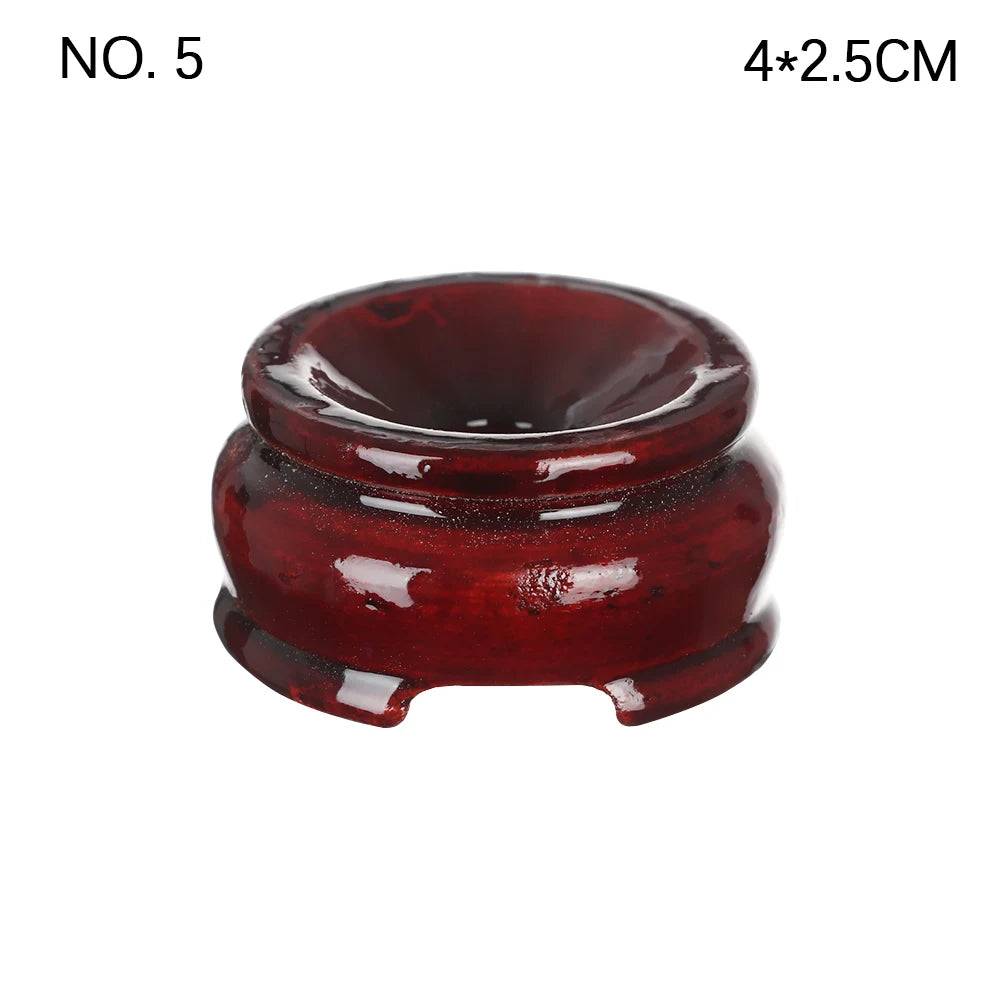Natural Wood Holder Globe Base Miniature Display Stand Statue Pedestal Magic Sphere Holder Desktop Ornament For Crystal Ball Hot