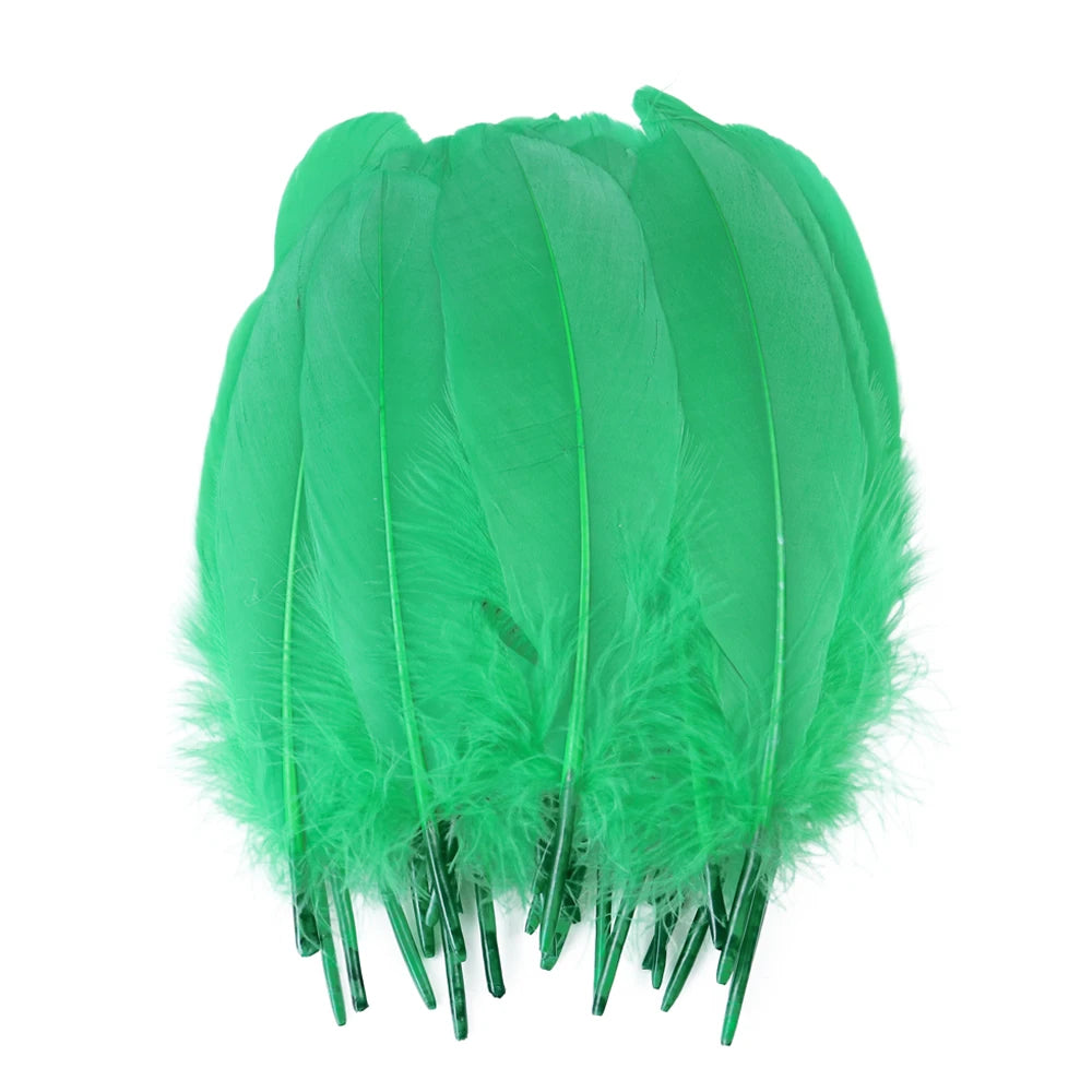 10/50/100pcs Natural Goose feathers Dyed various feather for crafts wedding jewelry party accessories 15-20cm/6-8 inch