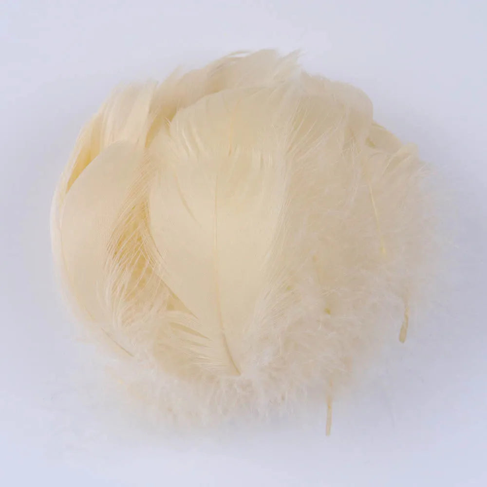 Natural White Goose Feather 5-8Cm Small Plume For Earrings Crafts Jewelry Making Wedding Decoration Fly Tying Feathers Wholesale