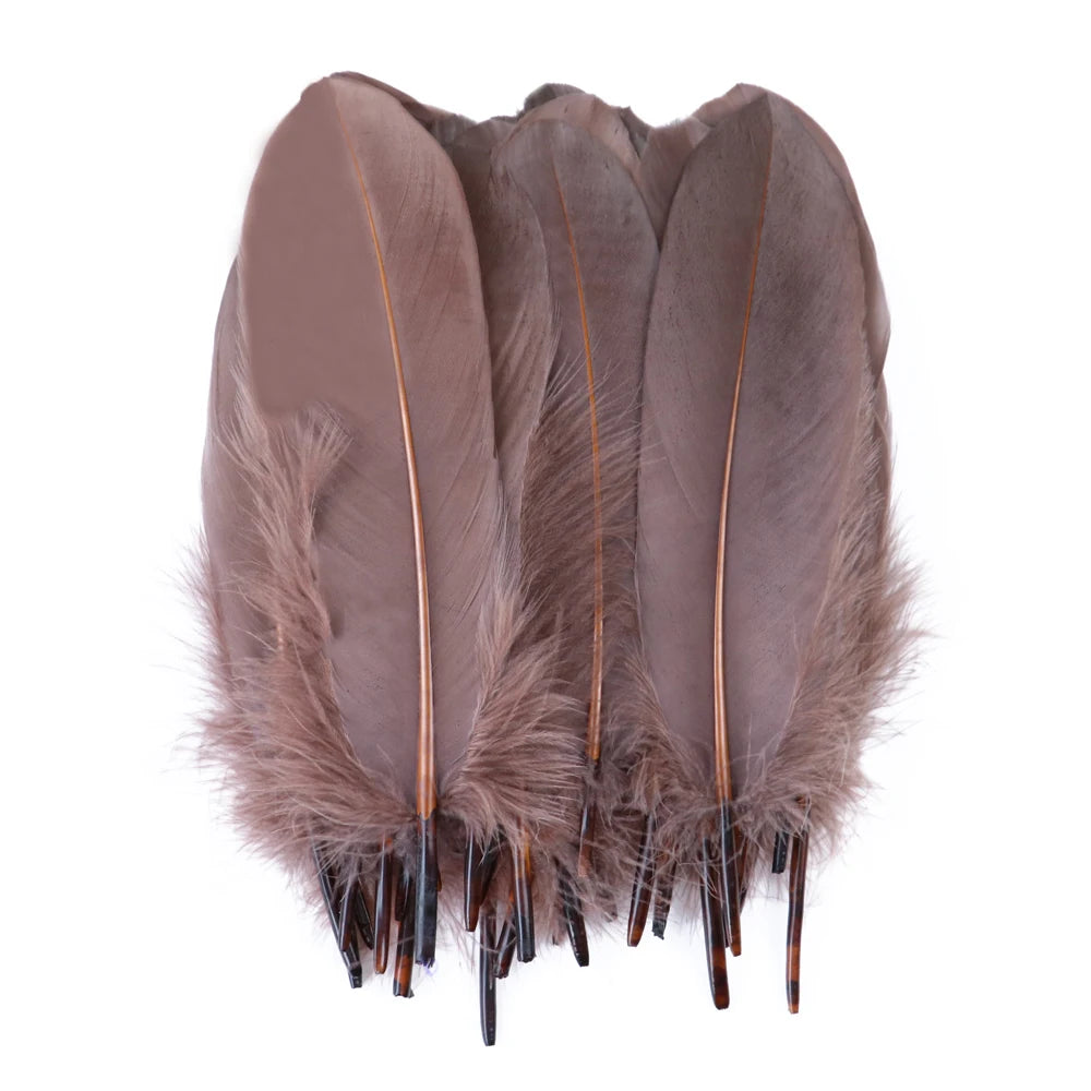 10/50/100pcs Natural Goose feathers Dyed various feather for crafts wedding jewelry party accessories 15-20cm/6-8 inch