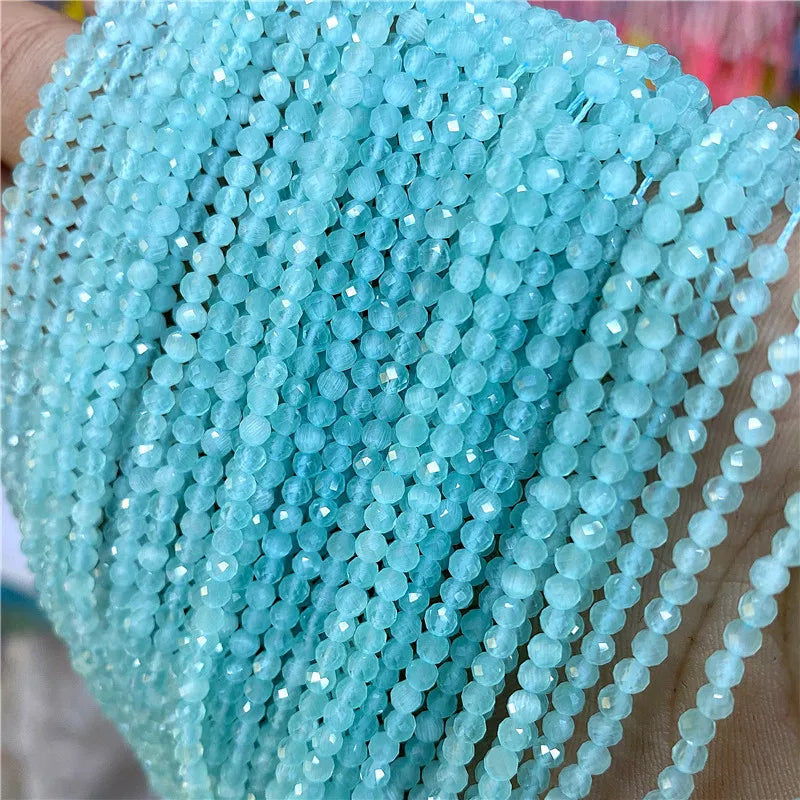 Faceted Natural 2 3 mm Stone Bead Zircon Rose Quartzs Amethysts Rubys Agates Seed Beads for Jewelry Making Beadwork DIY Supplies