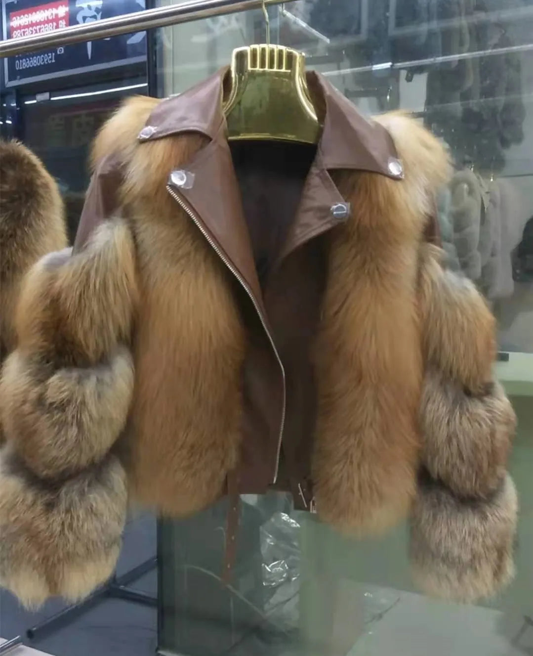 Winter New Real Fox Fur Coats With Genuine Sheepskin Leather Wholeskin Natural Fox Fur Jacket Outwear Luxury Women New