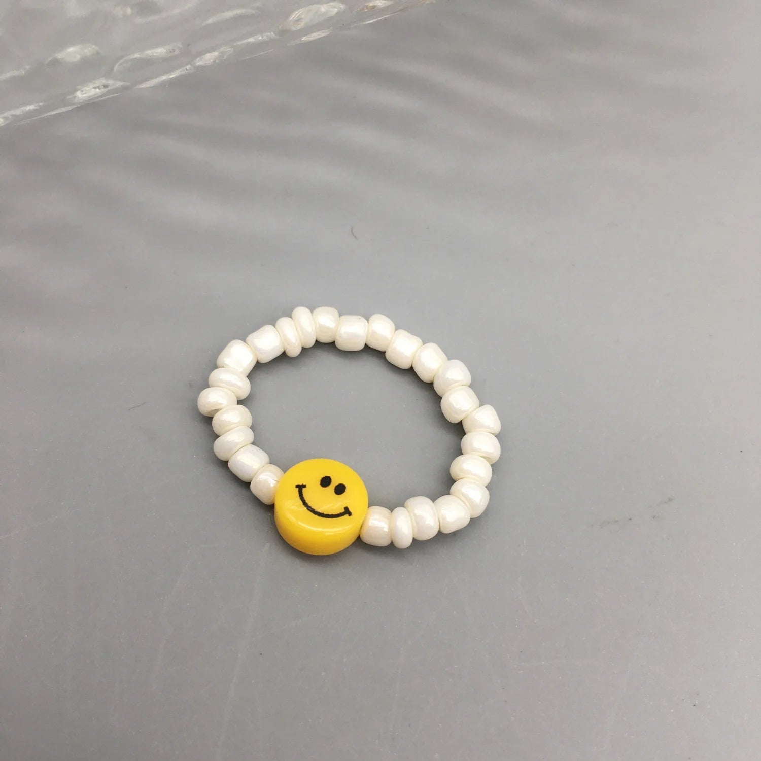 Simple Seed Beads Rings For Women Fashion Crystal Beaded Rings Cute Minimalist Coloful Beads Geometric Stacked Fine Rings