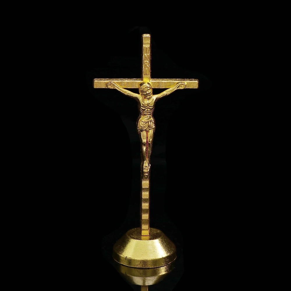 Holy Communion Religious JHS Statue Mini First Gift Jesus Charms Golden Sacramento Baptismal Table Decoration Statue