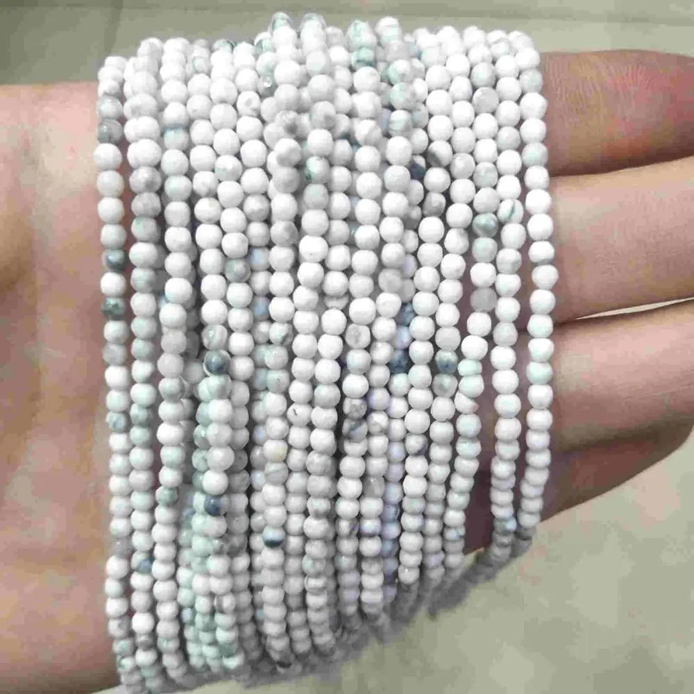 Faceted 2 3MM Natural Jades Rose Quarts Amethysts Small Round Stone Loose Bead For Jewelry Makng Charm DIY Bracele Necklace