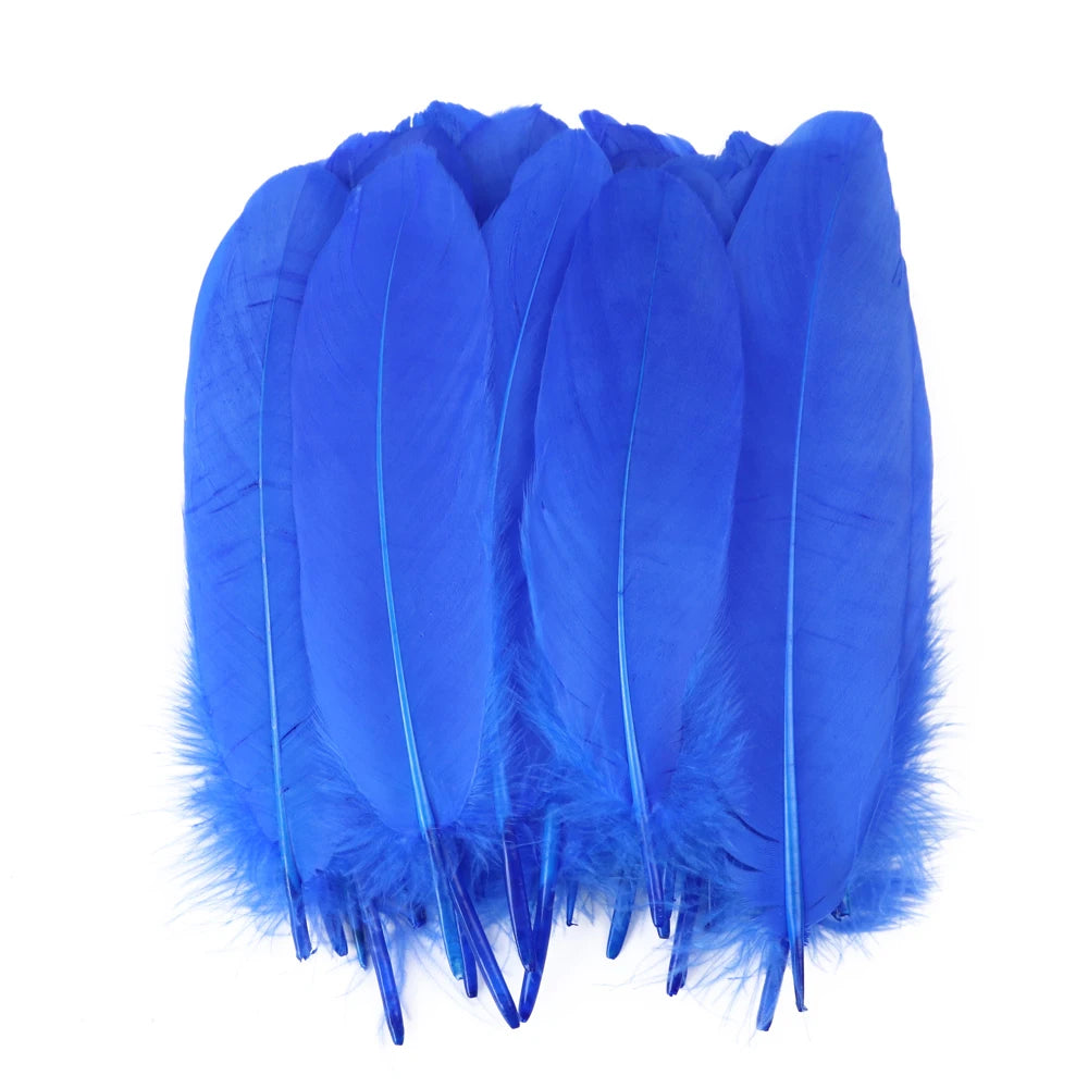 10/50/100pcs Natural Goose feathers Dyed various feather for crafts wedding jewelry party accessories 15-20cm/6-8 inch