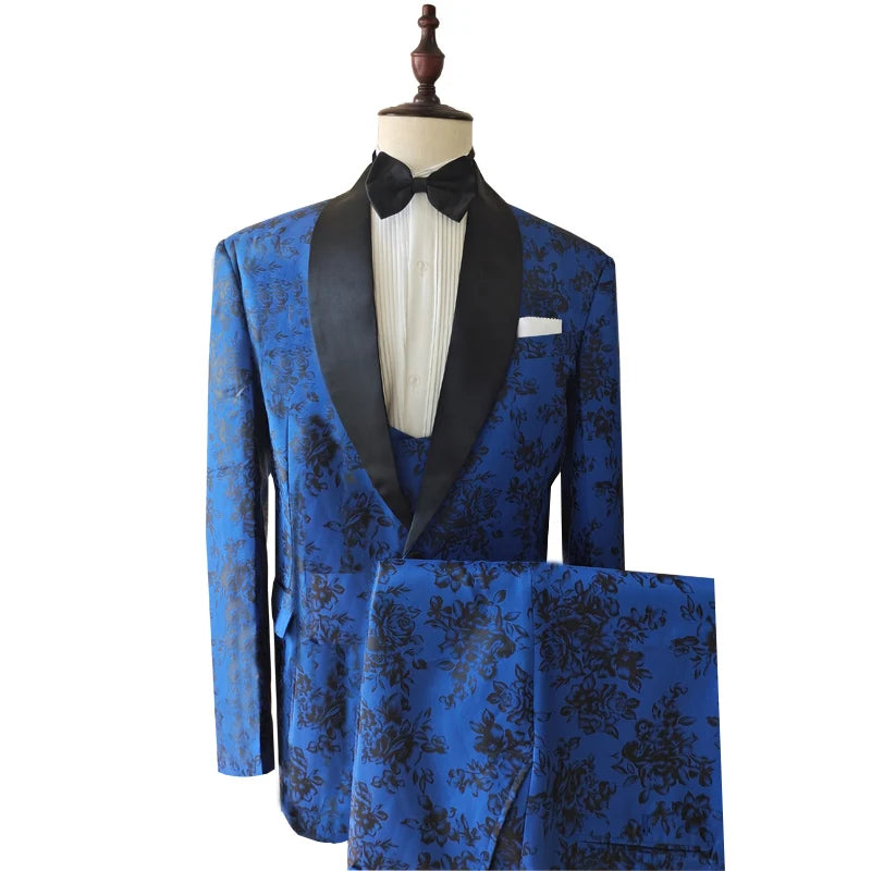 Thorndike 2023 New Male Wedding Prom Suit White Slim Fit Tuxedo Men Formal Business Work Wear Suits 3Pcs Set (Jacket+Pants+Vest)