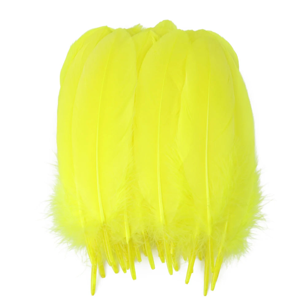 10/50/100pcs Natural Goose feathers Dyed various feather for crafts wedding jewelry party accessories 15-20cm/6-8 inch