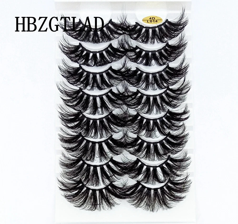 New 4-8 Pairs Mink Eyelashes 10-25mm Lashes Fluffy 3d Mink Lashes Makeup Dramatic Long Natural Eye Lashes Extension Maquillaje