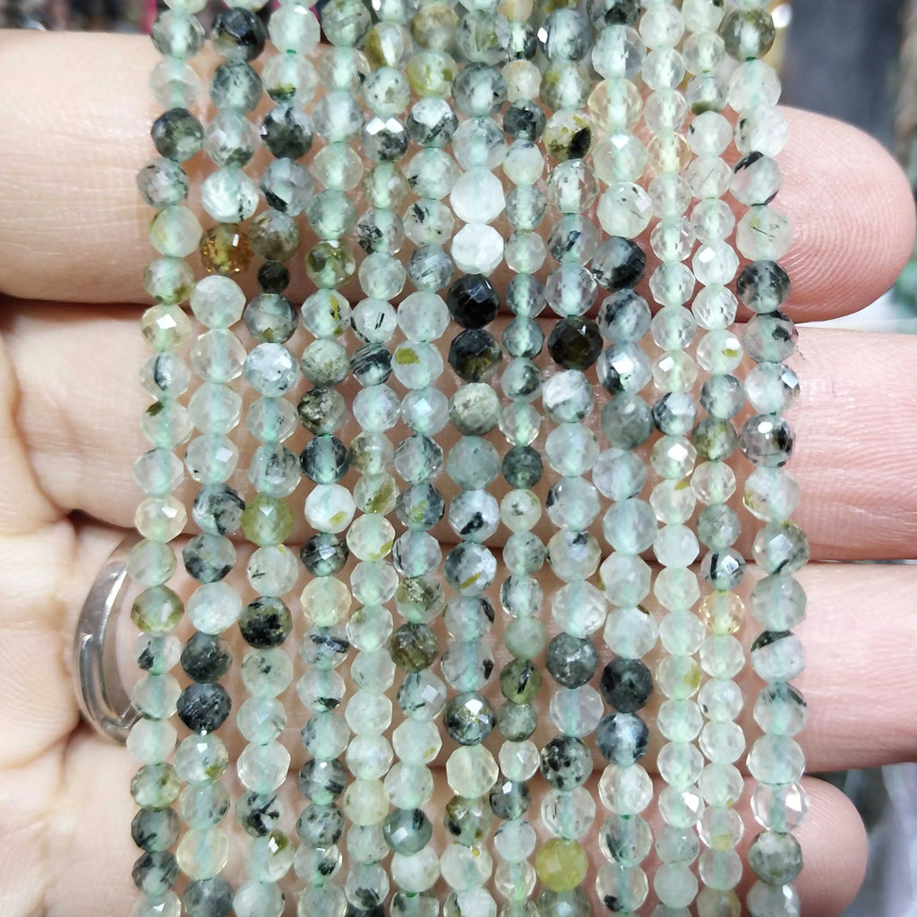 Faceted 2 3MM Natural Jades Rose Quarts Amethysts Small Round Stone Loose Bead For Jewelry Makng Charm DIY Bracele Necklace