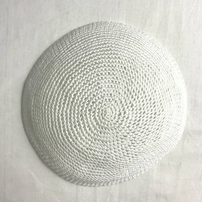 Judaica 15cm 5.9Inch Jewish Knitted Kippah Hat Yarmulke Yarmulka Cap Kippa