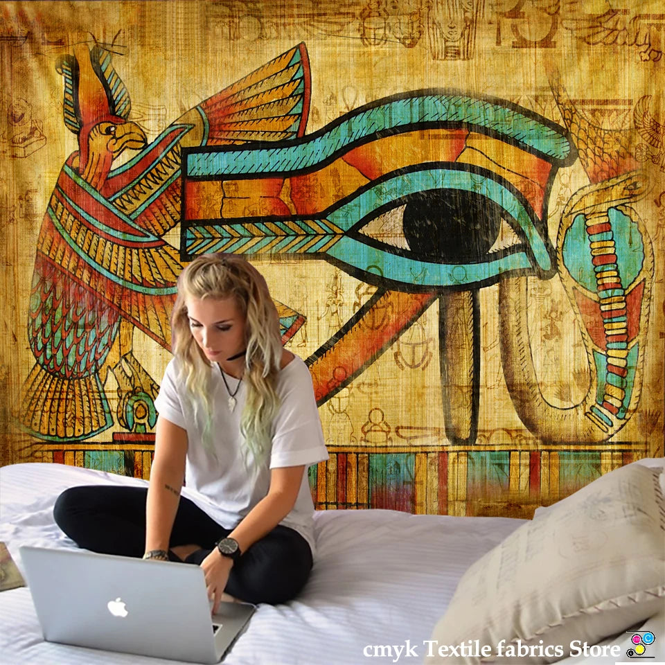 Ancient Egyptian Tribal Savage Tapestry Wall Hanging Home Dorm Decor Bedspread Throw Art Home Decor Wall cloth