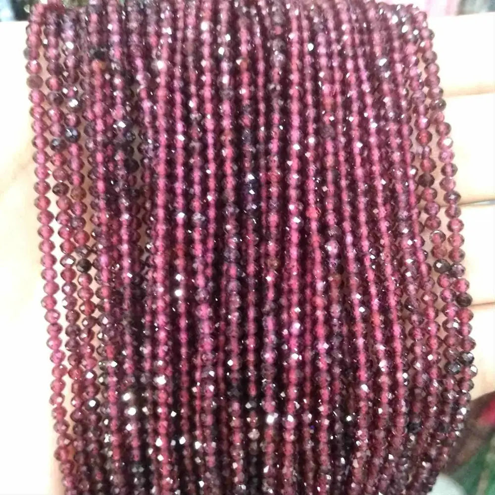 Faceted 2 3MM Natural Jades Rose Quarts Amethysts Small Round Stone Loose Bead For Jewelry Makng Charm DIY Bracele Necklace