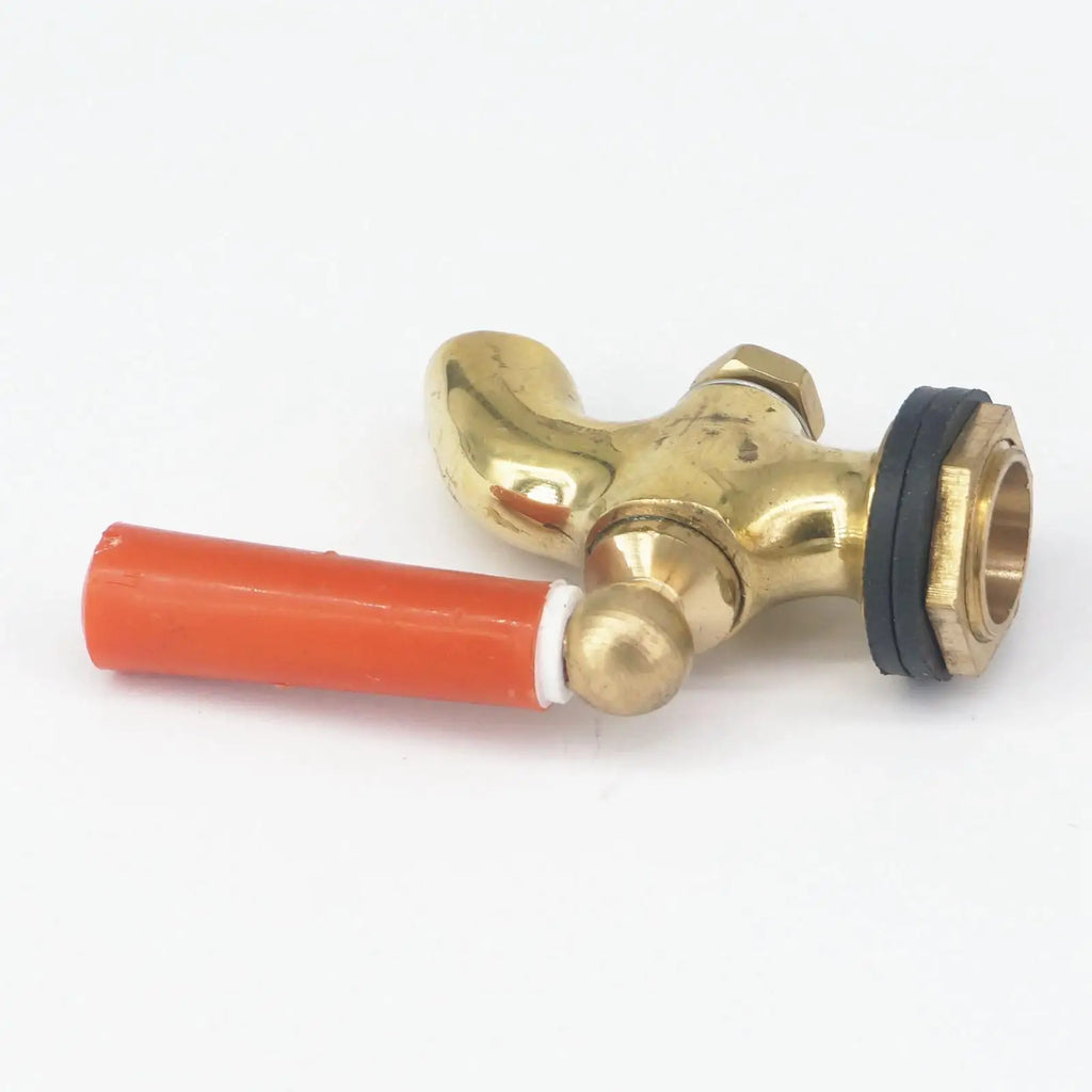 3/8" BSP Male Connection Bronze Antique Brass Red Handle Faucet Water Tap Petcockfor Insulation barrel