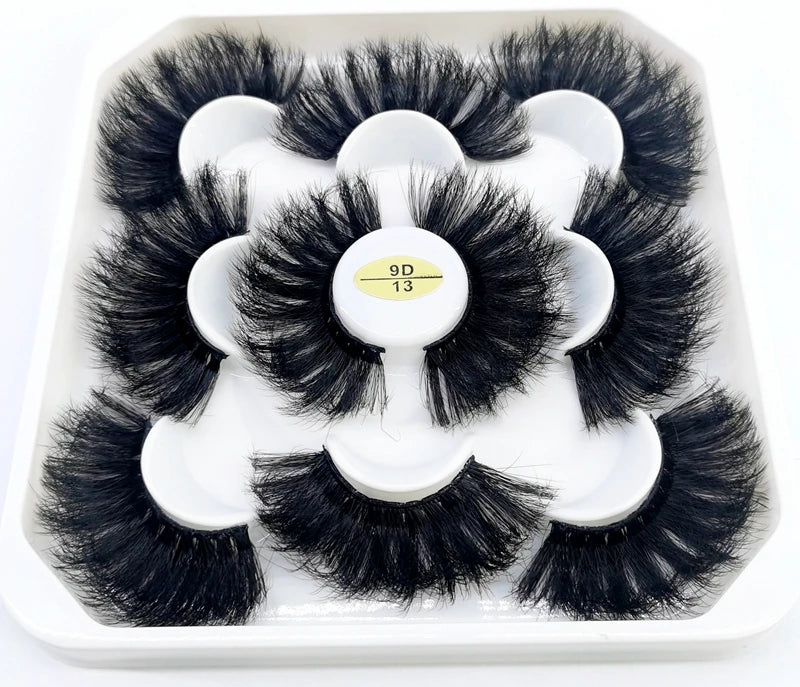 New 4-8 Pairs Mink Eyelashes 10-25mm Lashes Fluffy 3d Mink Lashes Makeup Dramatic Long Natural Eye Lashes Extension Maquillaje