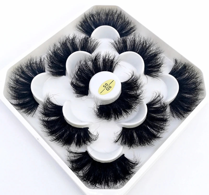 New 4-8 Pairs Mink Eyelashes 10-25mm Lashes Fluffy 3d Mink Lashes Makeup Dramatic Long Natural Eye Lashes Extension Maquillaje