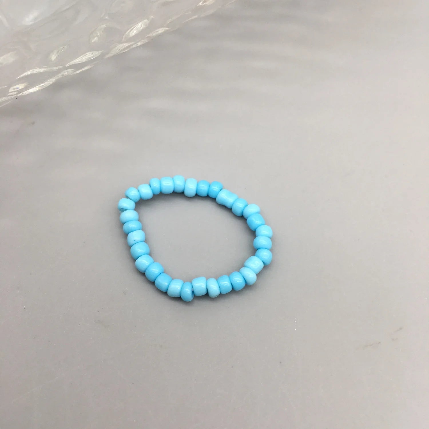 Simple Seed Beads Rings For Women Fashion Crystal Beaded Rings Cute Minimalist Coloful Beads Geometric Stacked Fine Rings