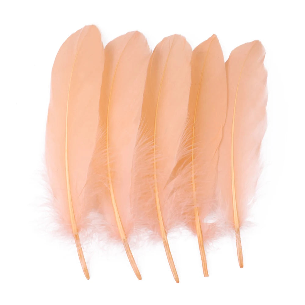 10/50/100pcs Natural Goose feathers Dyed various feather for crafts wedding jewelry party accessories 15-20cm/6-8 inch