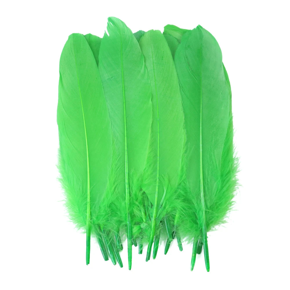 10/50/100pcs Natural Goose feathers Dyed various feather for crafts wedding jewelry party accessories 15-20cm/6-8 inch