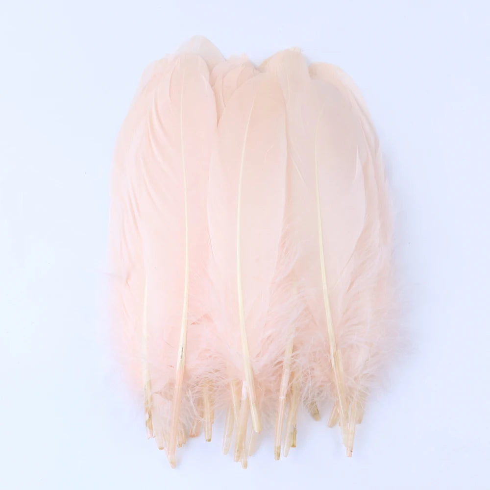 10/50/100pcs Natural Goose feathers Dyed various feather for crafts wedding jewelry party accessories 15-20cm/6-8 inch