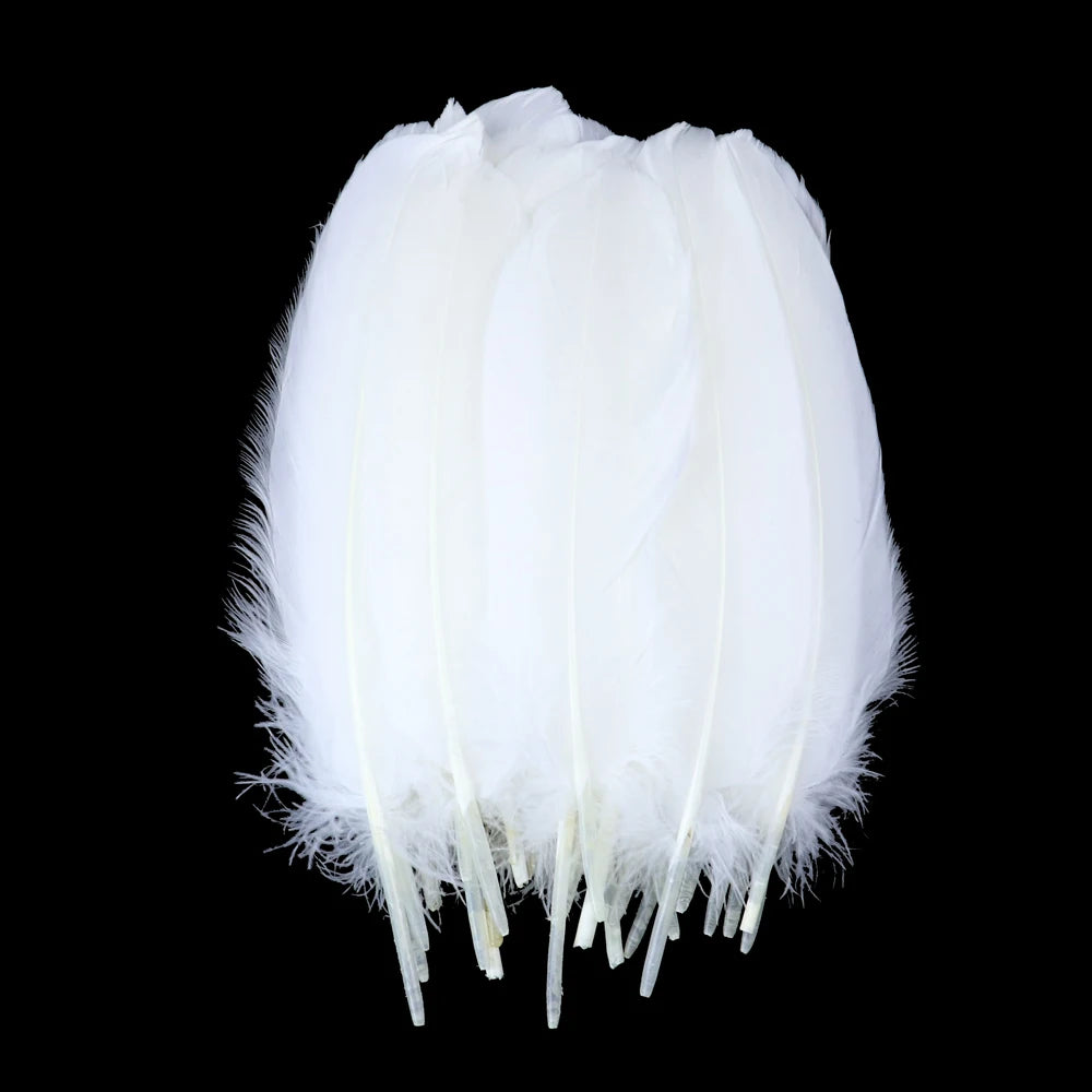 10/50/100pcs Natural Goose feathers Dyed various feather for crafts wedding jewelry party accessories 15-20cm/6-8 inch