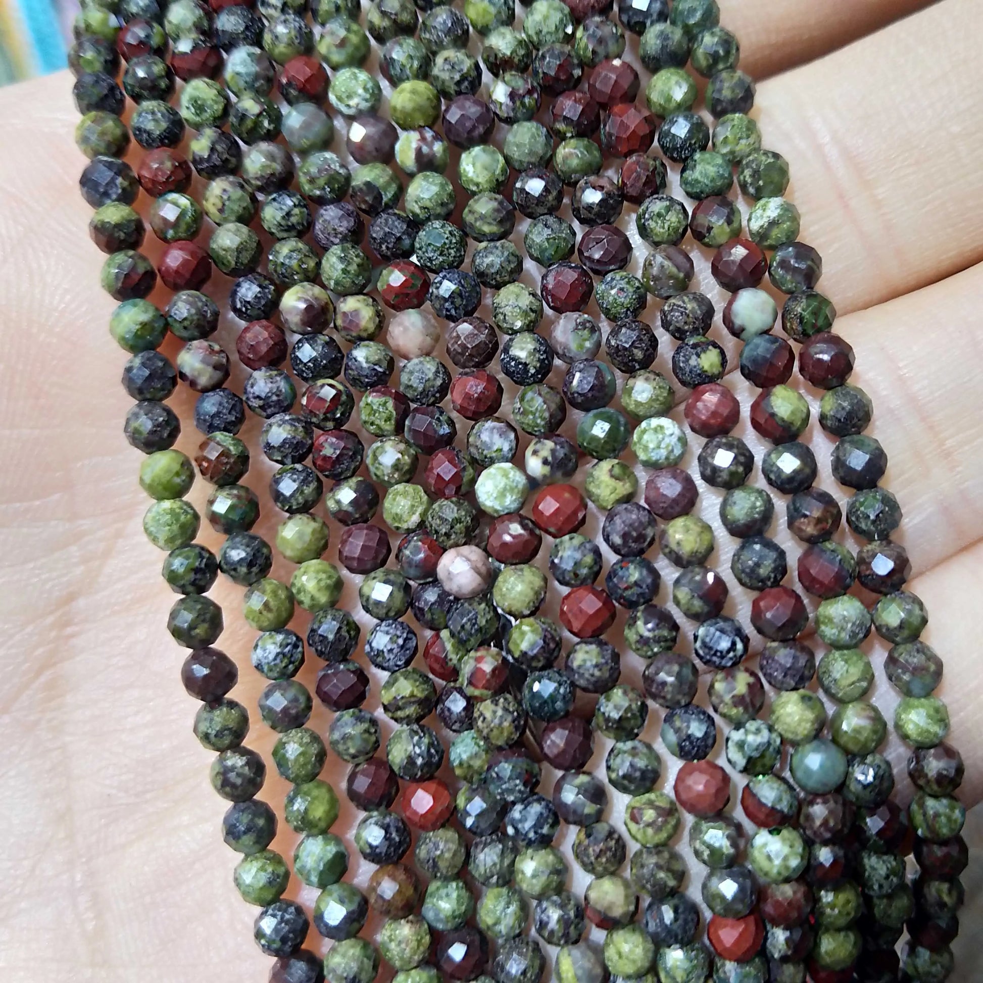 Faceted 2 3MM Natural Jades Rose Quarts Amethysts Small Round Stone Loose Bead For Jewelry Makng Charm DIY Bracele Necklace