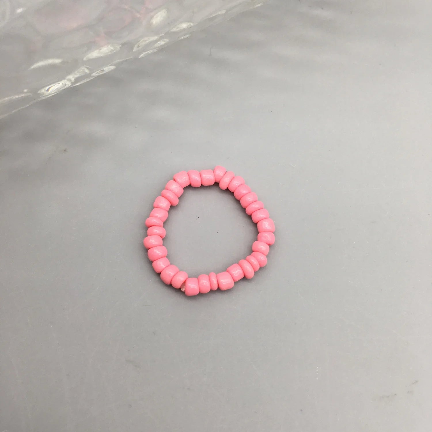 Simple Seed Beads Rings For Women Fashion Crystal Beaded Rings Cute Minimalist Coloful Beads Geometric Stacked Fine Rings