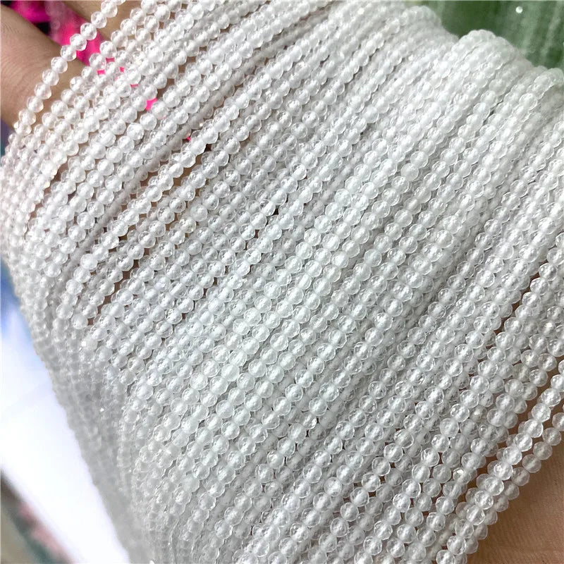 Faceted Natural 2 3 mm Stone Bead Zircon Rose Quartzs Amethysts Rubys Agates Seed Beads for Jewelry Making Beadwork DIY Supplies