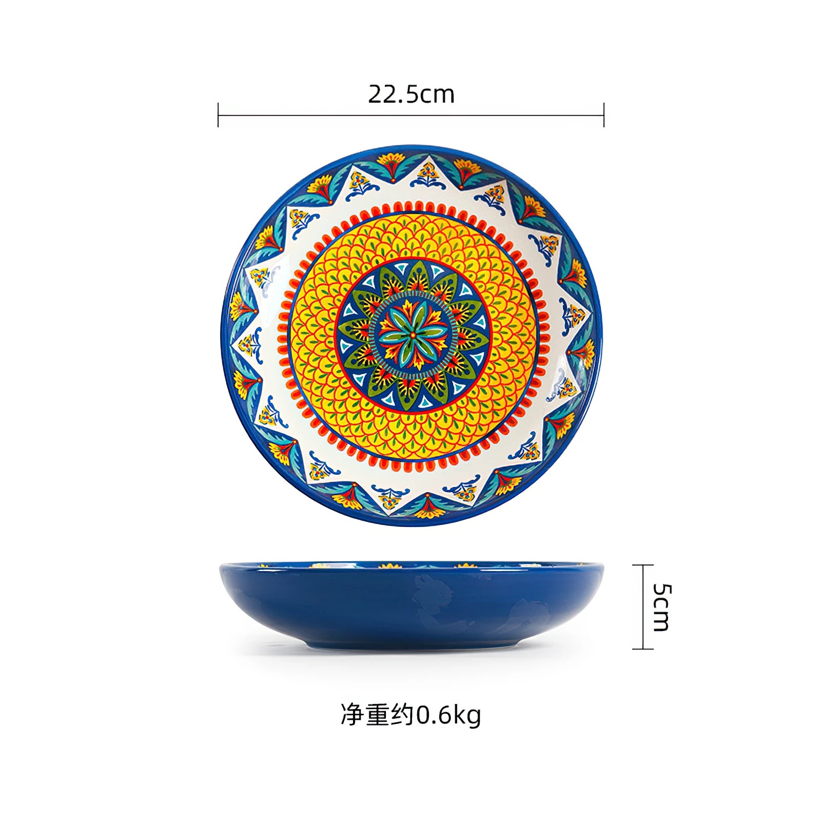 Plates Dinner Serving Ceramic Tableware Household Kettle Bohemia Rectangular Flat Dish Steak Salad Tray Soup Noodle Bowl Mug