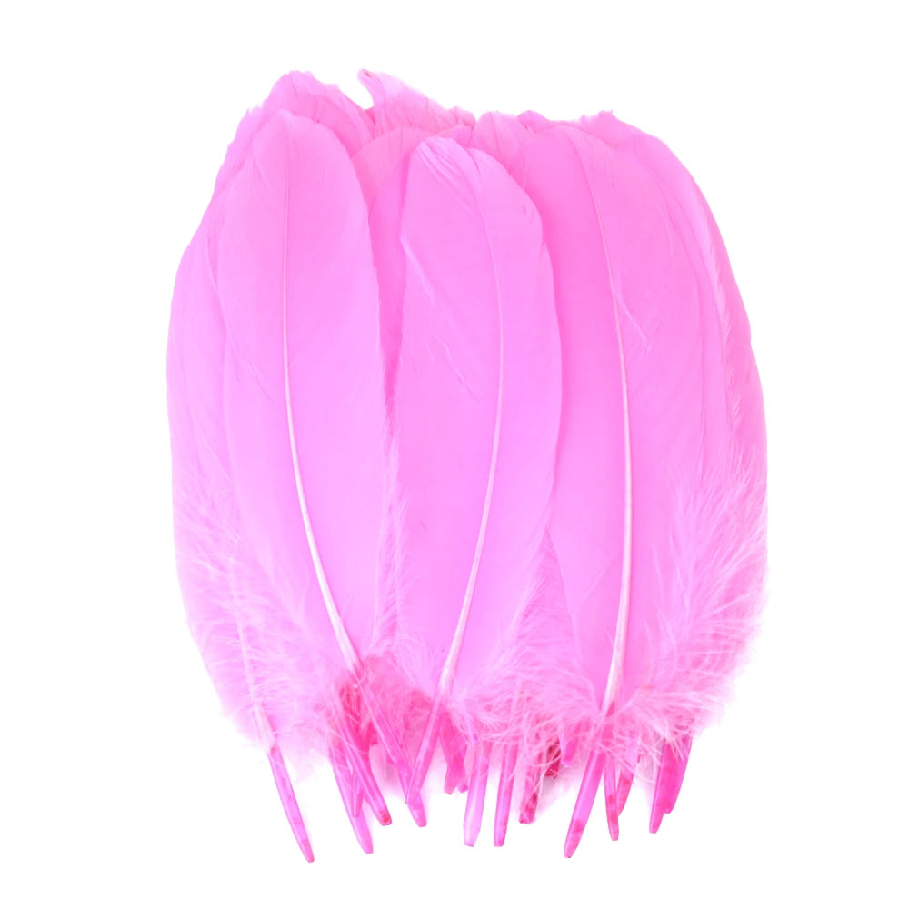 10/50/100pcs Natural Goose feathers Dyed various feather for crafts wedding jewelry party accessories 15-20cm/6-8 inch
