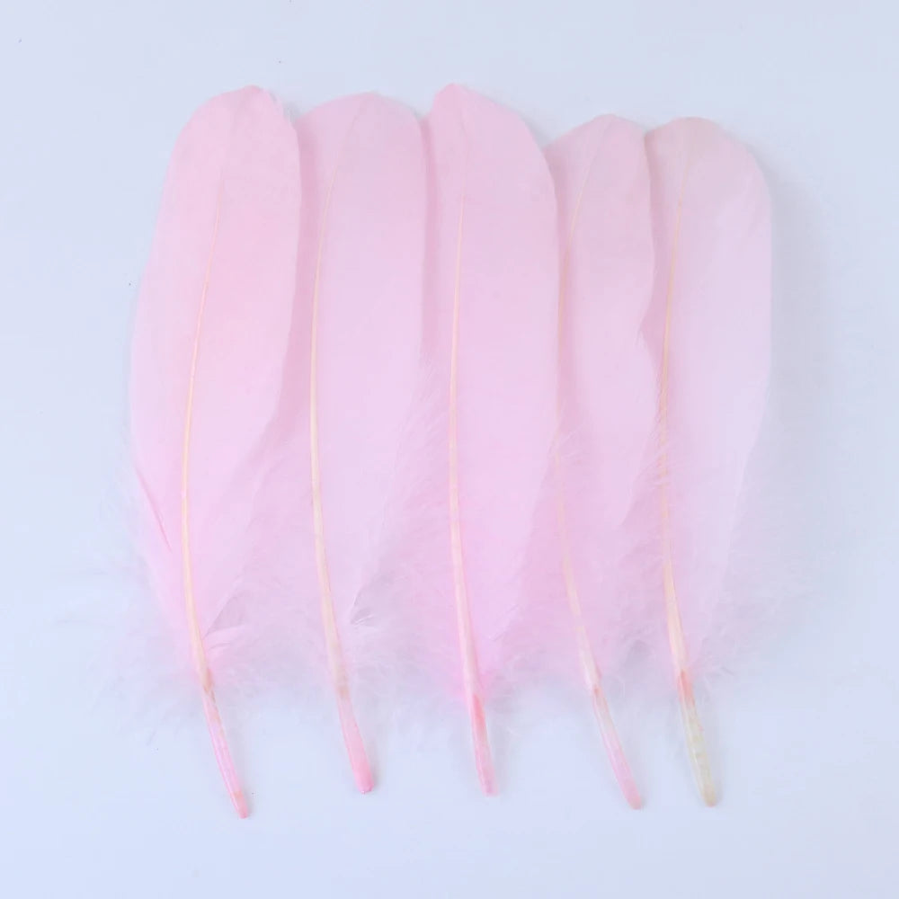 10/50/100pcs Natural Goose feathers Dyed various feather for crafts wedding jewelry party accessories 15-20cm/6-8 inch