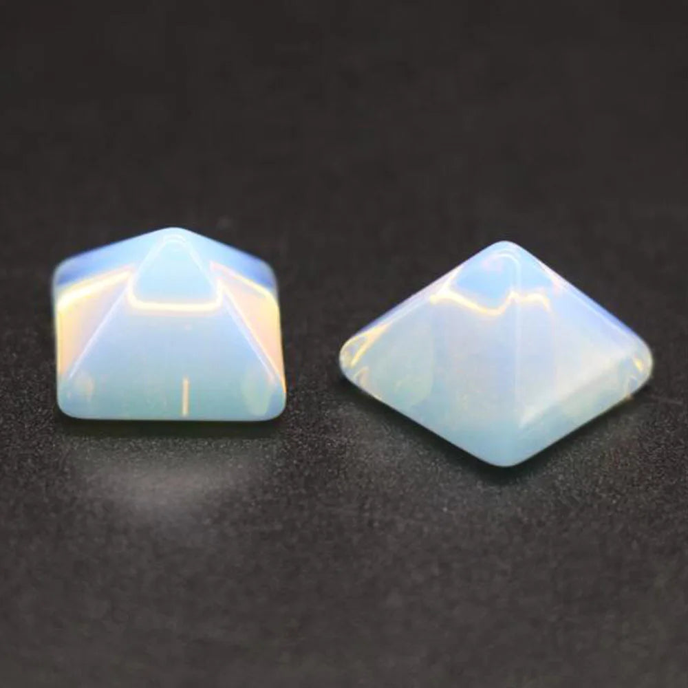 Pyramid Gemstone Natural Healing Stone Crystal Quartz Chakra Point Home Office Decor Crafts Polished Mini Ornament Stone Gift