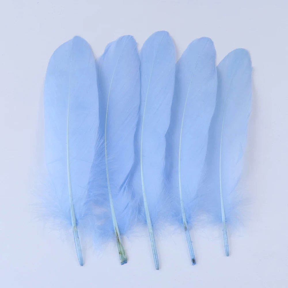 10/50/100pcs Natural Goose feathers Dyed various feather for crafts wedding jewelry party accessories 15-20cm/6-8 inch