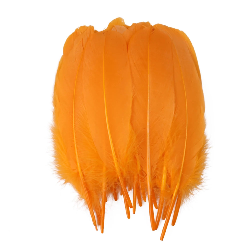 10/50/100pcs Natural Goose feathers Dyed various feather for crafts wedding jewelry party accessories 15-20cm/6-8 inch