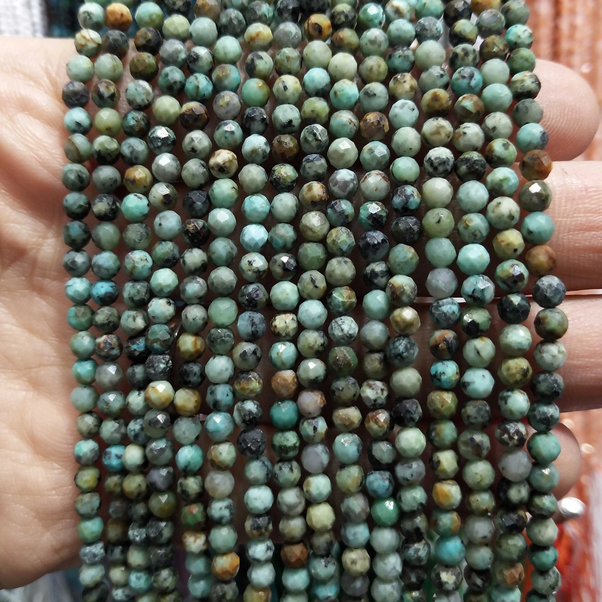 Faceted 2 3MM Natural Jades Rose Quarts Amethysts Small Round Stone Loose Bead For Jewelry Makng Charm DIY Bracele Necklace