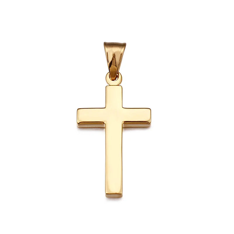 Cruz Pendant For Women Men Polished Stainless Steel Waterproof Simple Shiny Pendant Never Fade