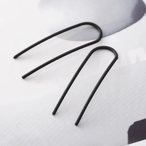 Minimalist Jewelry Fish Shaped Stud Earrings Simplicity Handmade Copper Wire Earring Women Brincos de gota Feminino Geometric