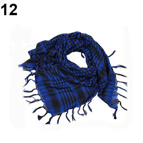 Hunting Scarf Military Shemagh Desert Keffiyeh Head Neck Scarf Arab Wrap with Tassel